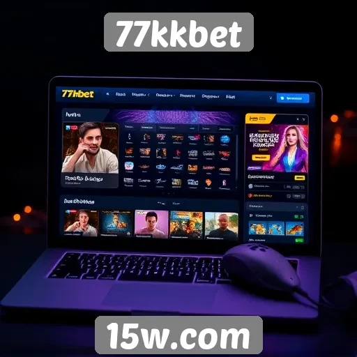 Análise da interface do usuário no site 77kkbet